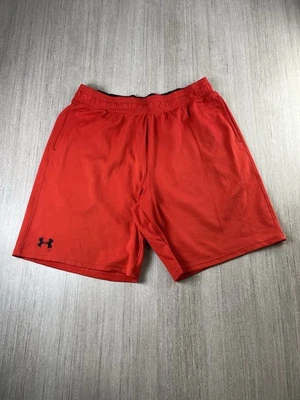 Under Armour Tech Mesh Training Shorts Mens XL Red Loose Fit Athletic Gym Run - Image 1 of 4