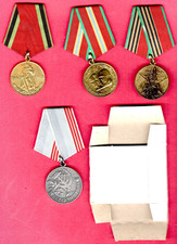 RUSSIA USSR SET OF 4 MEDALS 1 BOX 11243