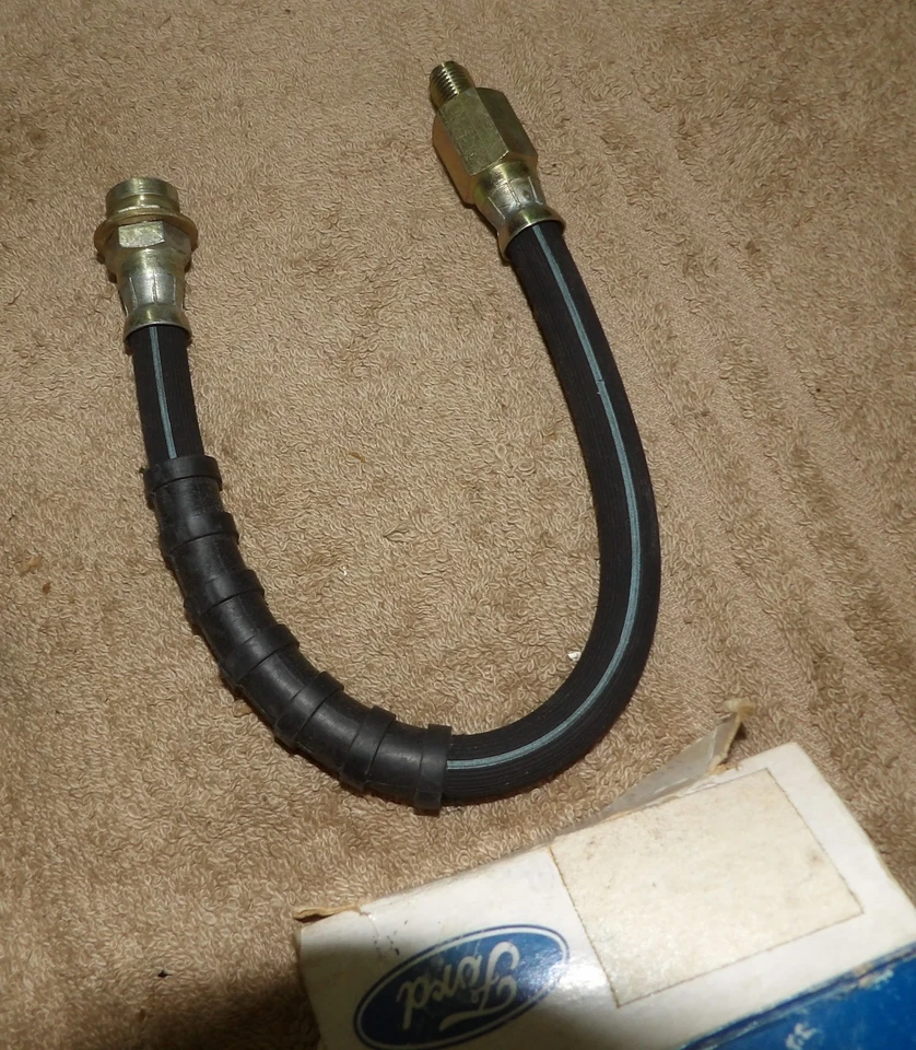 Manguera de freno de tambor delantero de principios de 1969 Custom Galaxie 500 XL LTD Monterey Marquis nueva de colección Foto 4 de 4