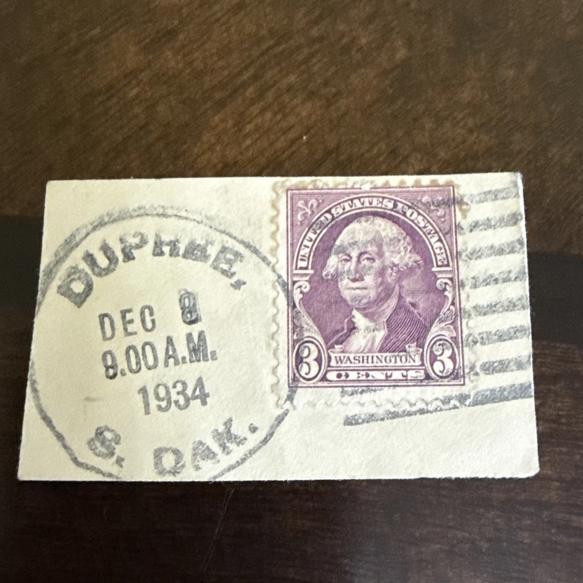 アメリカジョージ・ワシントン3セント使用済切手パープル