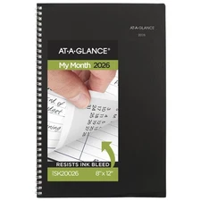 2026 Planner, Monthly, 8" x 12", Large, DayMinder, Black (SK20026)