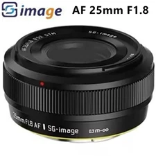 SGimage AF 25mm F1.8 APS-C Large Aperture Auto Focus Lens for Fujifilm X-Mount 