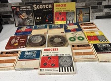 Lot of 20 Sound Recording Reel to Reel Tapes Unknown/Untested Condition