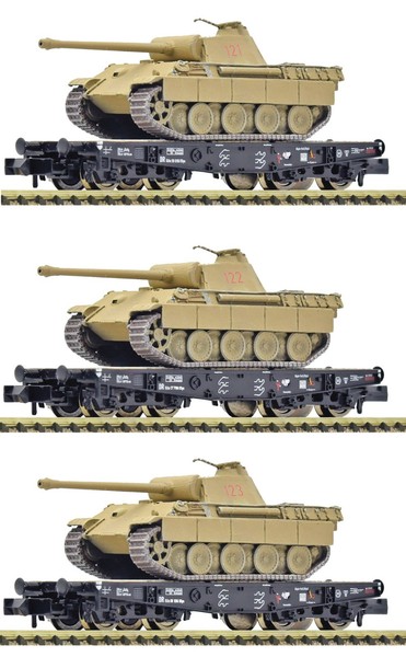Fleischmann N 845606 Wagenset 3 Schwerlast-Flachwagen Ssy Der Drg Neu Ovp-image