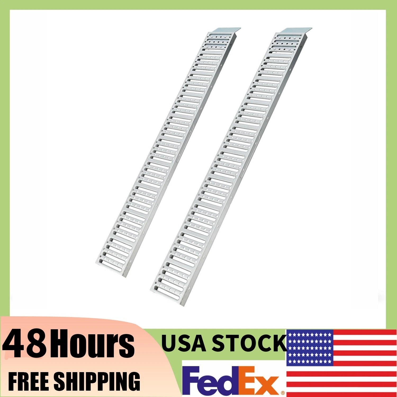 Capacity 1000 lbs 72"x9" Heavy Duty Steel Loading Ramps (2 Pack) for ATV UTV US
