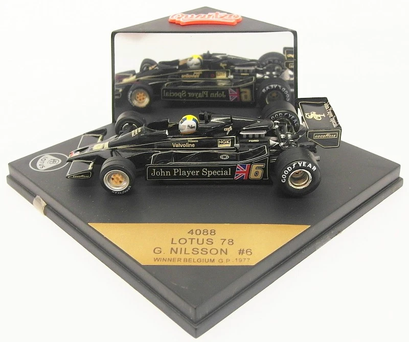 Quartzo 1/43 Scale 4088 - F1 Lotus 78 #6 G.Nilsson 1st Belgium GP '77 - Image 3 of 4