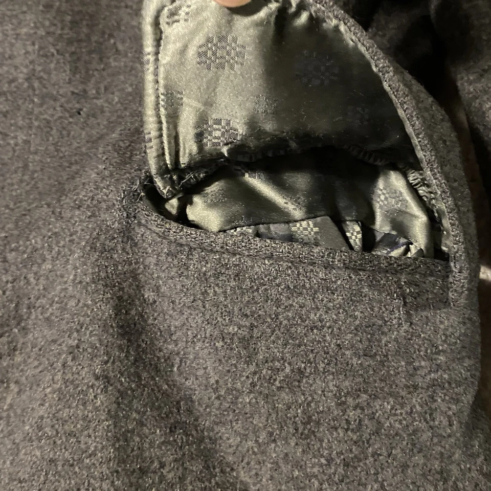 VTG 60s Pendleton 100% Pure Virgin Wool Over Coat Trench Men’s 40 Made In USA - Image 4 of 4