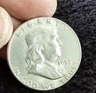 1957 50C Franklin Half Dollar