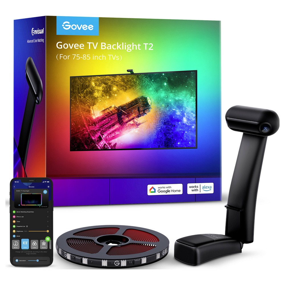 Светодиодная подсветка телевизора Govee Envisual TV Backlight T2 с двумя камерами 55 - 65 H605C311 LED-Licht 20390₽