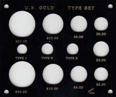 Capital Holder For US Gold Type Set 12 Slots Coins Collection Display Holder NEW