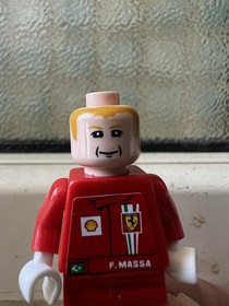 Lego F1 Ferrari Felipe Massa Racers Minifigure Formula One No Helmet