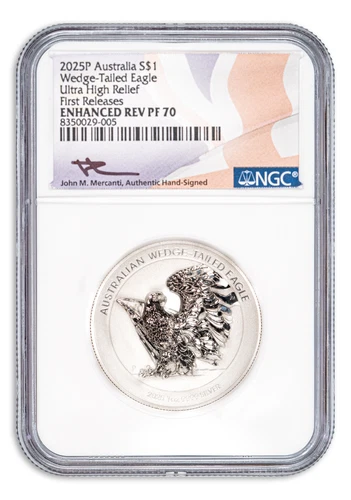 2025 Australia Wedge-Tailed Eagle Silver Ultra High Relief Rev Proof NGC PF70