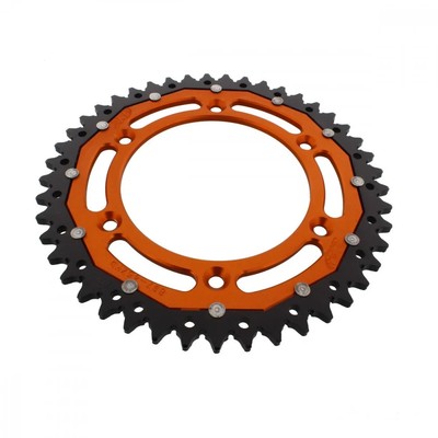 Kettenrad Alu orange 45-Zähne 520-Teilung für KTM EXC 300 2T TPI Bj. 2018-2019