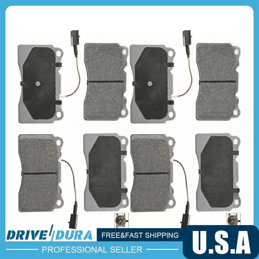 Front Rear Disc Brake Pad Set fits 2005-2006 Ford GT