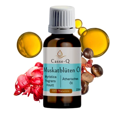 Ätherisches Muskatblütenöl "Macis" – Casse-Q (10/50/100/500 ml) 100 % naturrein