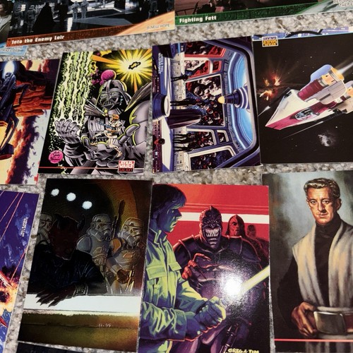 Lot Of 30 Trading Cards Star Wars Boba Fett Holographic Darth Vader Luke Lando - Picture 9 of 19