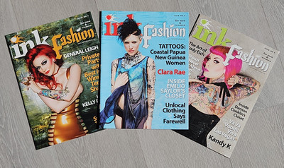 Ink Fashion Magazine Lot - Issues #7, #8, #9 General Leigh Clara Rae Cody Eich