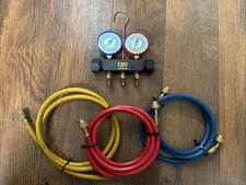 CPS Manifold Gauge Set With Hoses MBAP5A Black Max Pro set 1/4" R410A R22 Works