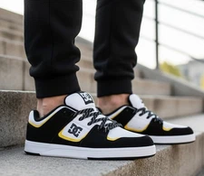 New DC SHOES Skate Mens low Casual sneaker casual white yellow black all sizes