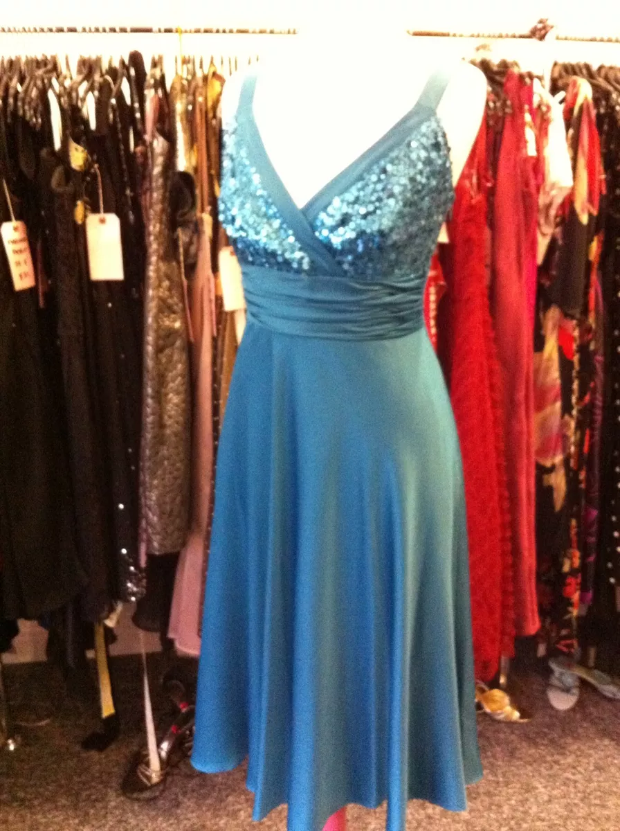 Debenhams blue sale sequin dress