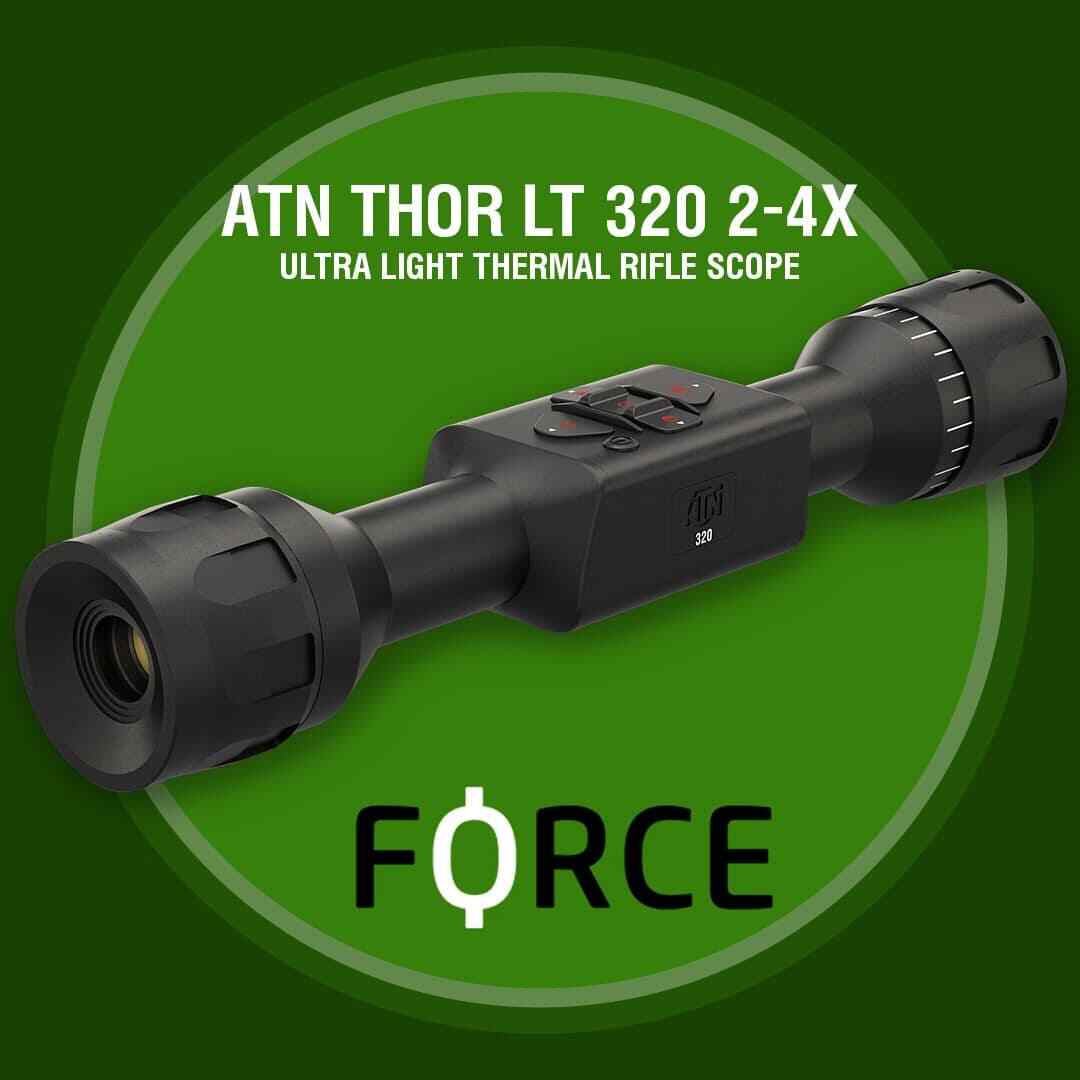 ATN Thor LT 320 2-4x Thermal Rifle Scope 10+hrs Battery Low Power