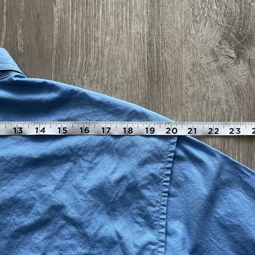 VTG World Wide Sportsman Fishing Shirt Embroidered Flying Fisherman Sz M Blue - Picture 12 of 16