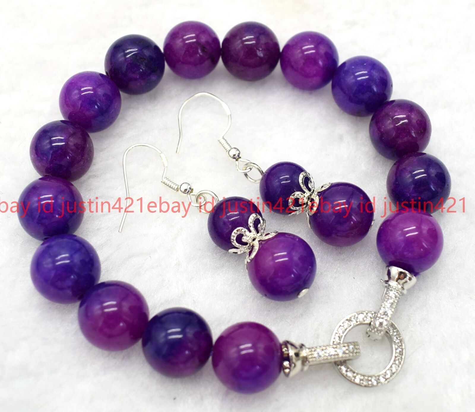 10mm Strawberry Quartz Beads 10mm Strawberry Quartz & Baroque Pearl Jewelry Set - Necklace, Bracelet, Earrings Baroque Pearl Pendant