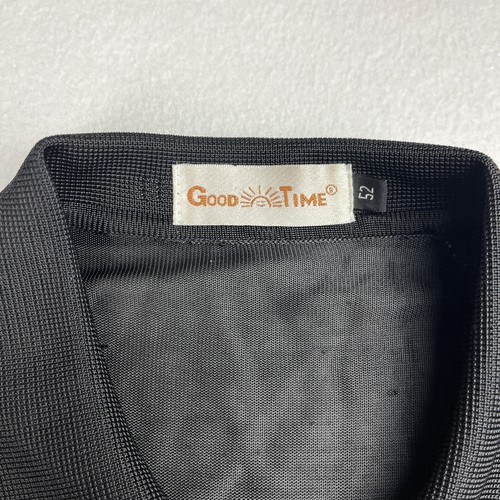 Good Time Vintage Mesh Disco Tanz Poloshirt schwarz Herren Größe 52 One Pocket - Bild 3 von 17