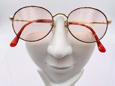 Vintage Chicago Mgtor Scholar Series Brown Metal Gold Sunglasses FRAMES ONLY