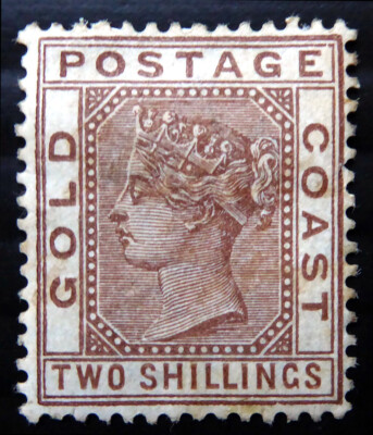 GOLD COAST 1884 - 2/- SG19a Mounted Mint NW627