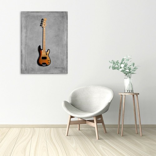 Stampa su Tela su Carta Poster o Quadro Rogan Mark Fender Precision Bass 58 - Picture 2 of 2
