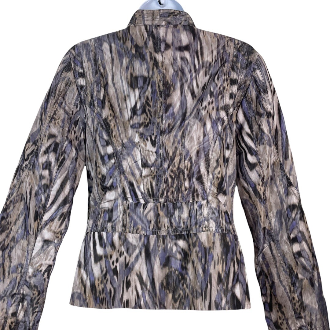 Chicos Small Button Front Lightweight Jacket Slic… - image 2