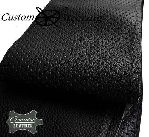 FITS VW SCIROCCO MK2 81-92 PERFORATED LEATHER STEERING WHEEL COVER DOUBLE STITCH - Picture 7 of 8