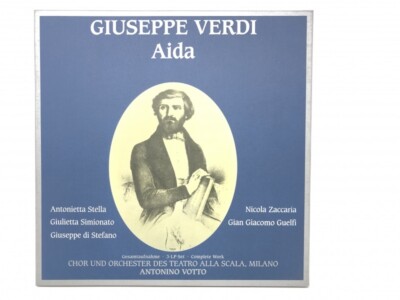 Box Set mit 3x 12'' LP Vinyl - Giuseppe Verdi AIDA - Chor Theatre alla Scala   Mi