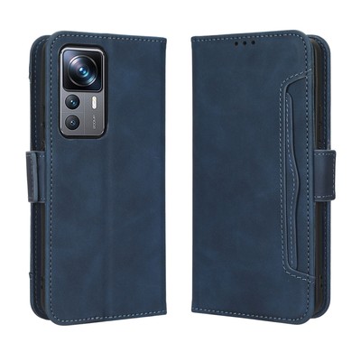 For XiaoMi 12T Pro XiaoMi 12T Leather Wallet Flip Blue Red Black Case Cover
