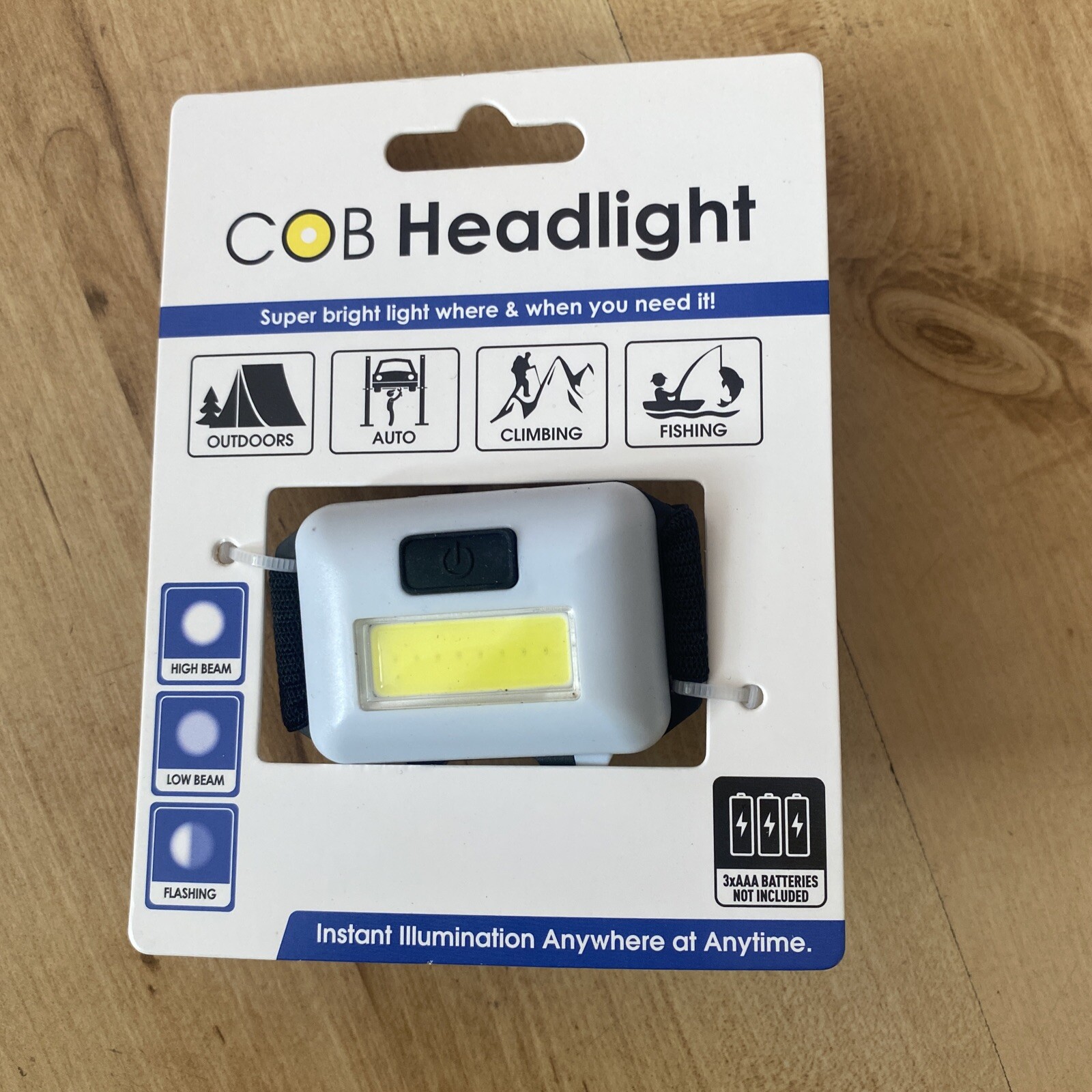 COB HEADLIGHT - Super Bright Light When Needed  High & Low Beam Flashing White