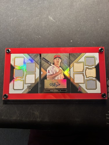 2016 Topps Triple Threads Mike Trout Deca Relic Auto Booklet /10 #DAR-MT