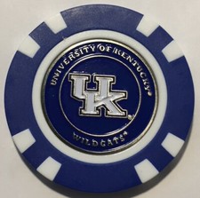 New Kentucky Wildcats Poker Chip removable Golf Ball Marker