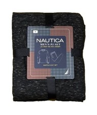 Nautica Men's 2-Pc. Relaxed-Fit Waffle-Knit T-Shirt  Pajama Pants Set B4HP