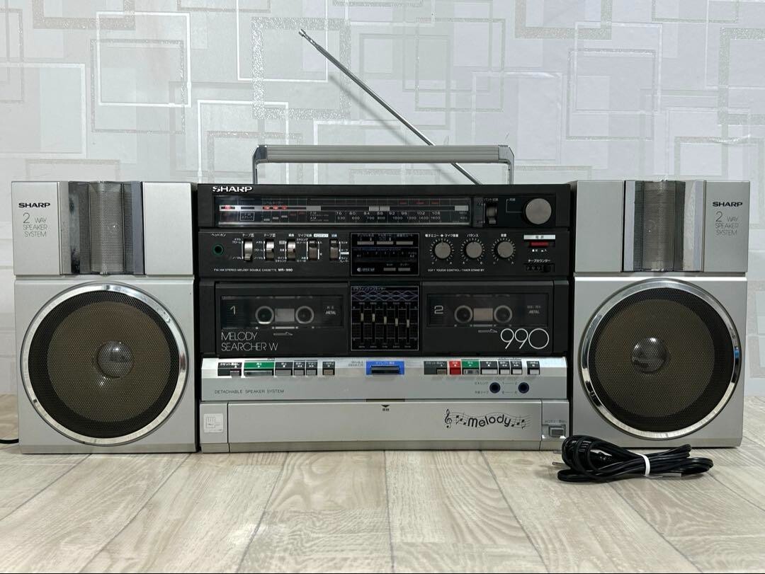 SHARP MR-990 Melody Searcher W Radio Cassette Keyboard Boomb