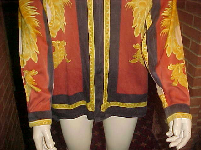 VINTAGE MENS JOEY RICHI SUEDE SILK SHIRT ROMAN GLADIATOR CHARIOT THEME LARGE image 5