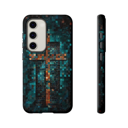 Phone Ink - Tough Case for iPhone Galaxy Pixel - Mosaic Christian Cross - 第 140/181 張圖片