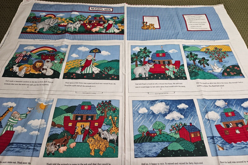 Vintage Arche Noah Buchschnitt & Nähen Panel von VIP Cranston Prints