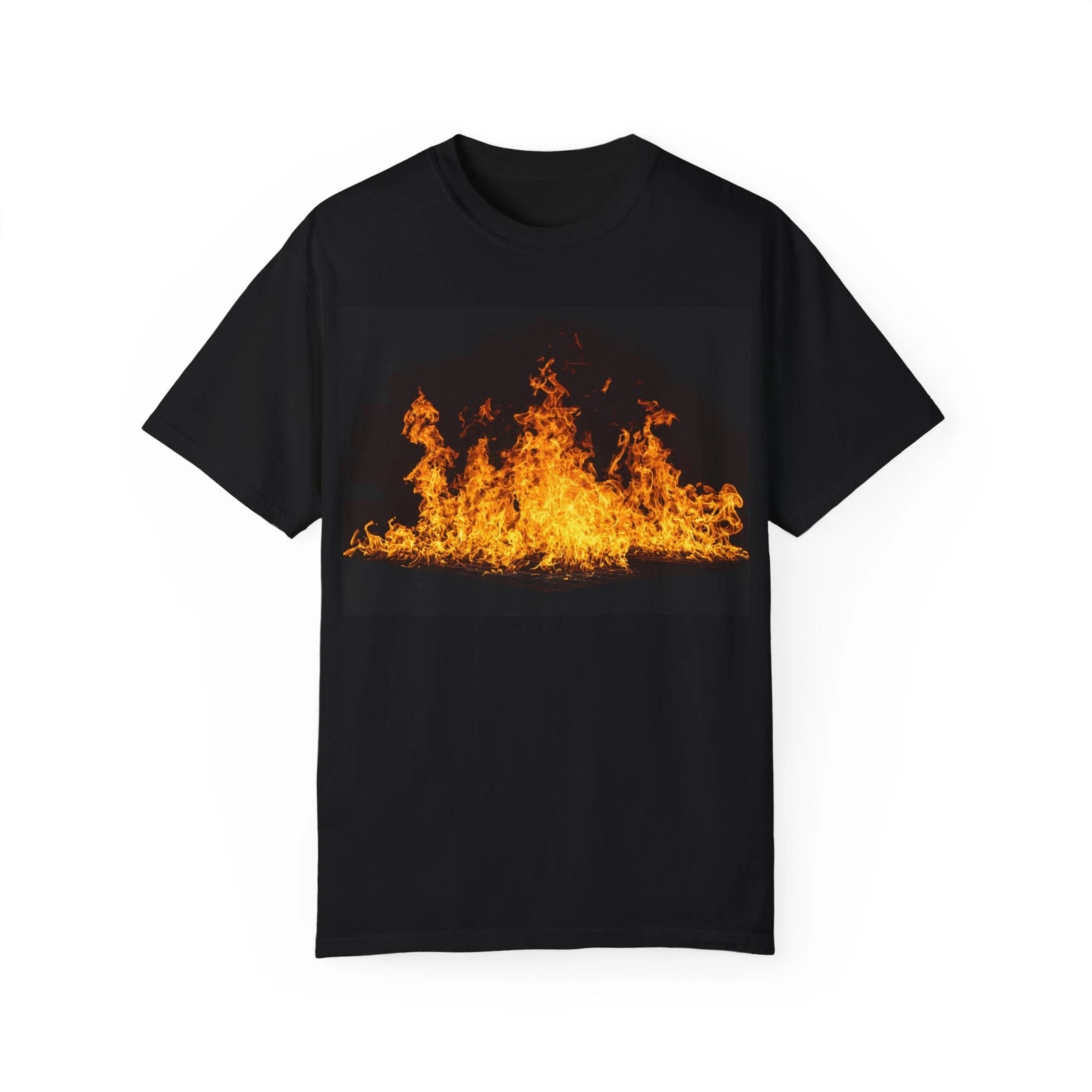 Unisex Fire Graphic T-Shirt, Perfect for Casual Wear, Gifts, Festivals, Summer