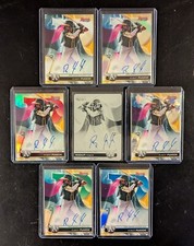 Robert Puason - 2020 Bowman's Best 7-Card Rainbow Auto Lot w 1/1 Printing Plate