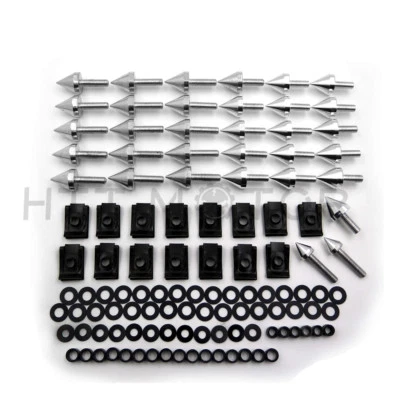Kit Vis Boulons Carénage Moto Aluminum Pour 2002-2003 Yamaha YZF R1 Argent - Photo 1/4