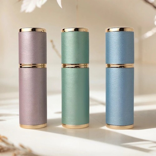 6ml Refillable Perfume Atomizer High-end Leather Empty Spray Bottle Travel