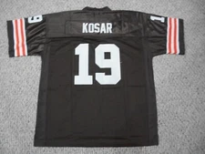 BERNIE KOSAR Unsigned Custom Cleveland Sewn Football Jersey Sz S-3XL Brown/White
