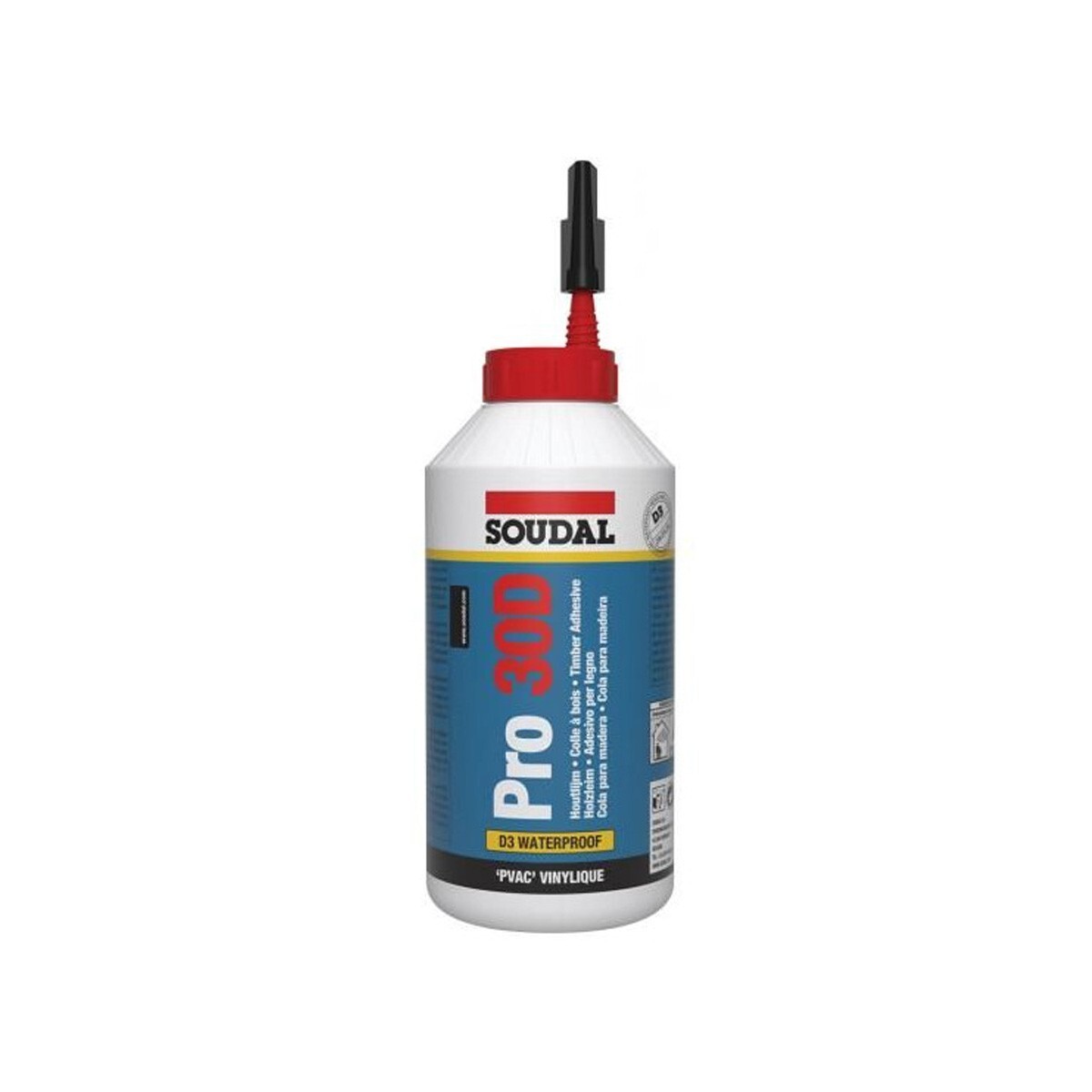 SOUDAL Pro 30 D Adesivo per legno resistente all'acqua 750 gr