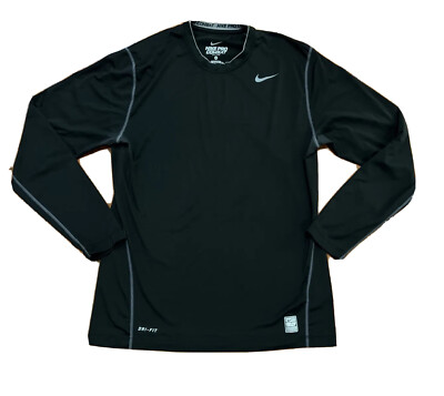 NIKE PRO COMBAT ハーランド 9番 シャツ XL Nike Pro Combat Long Sleeve Shirt 269610-010 Mens Size L Black